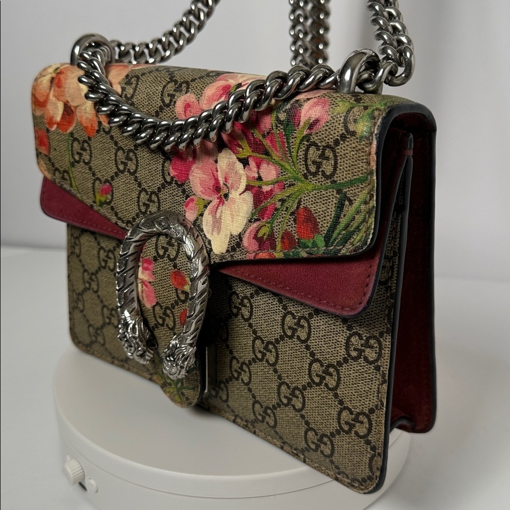 Gucci Dionysus GG Blooms Super Mini Shoulder Crossbody Bag - Picture 5 of 15